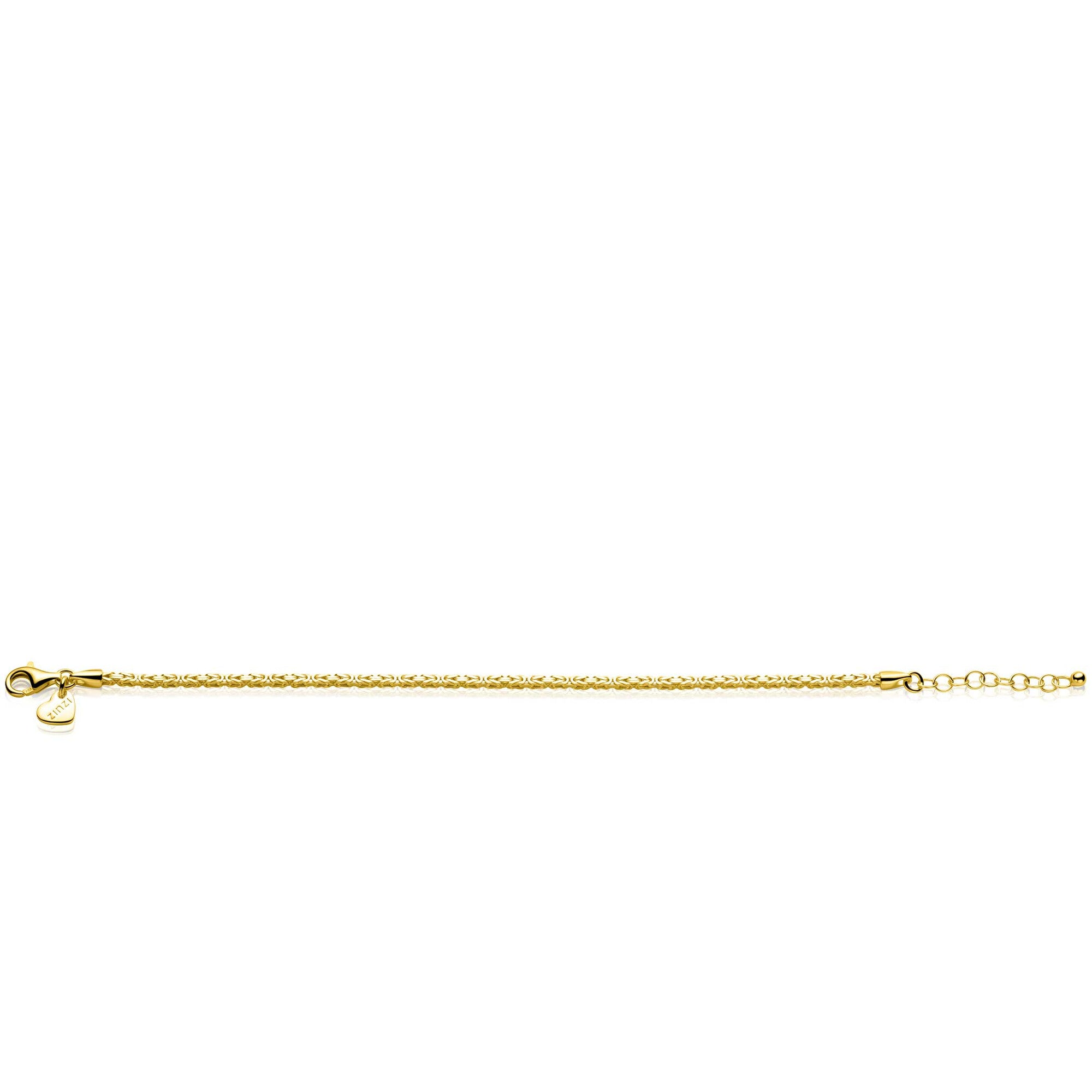 ZINZI Verguld Zilveren Armband 17-20 cm - ZIA2846G