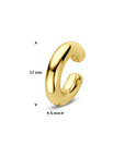Zilveren vergulde ear cuff 17 mm 1 micron - 2104078