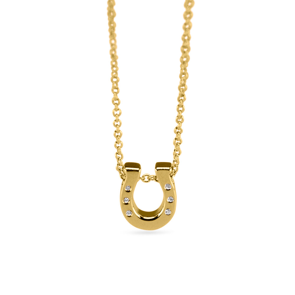 See You Gouden hoefijzer ketting met as – 711 – afbeelding 1