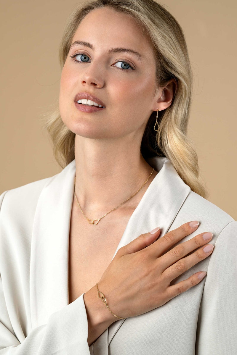 ZINZI Verguld Zilveren Armband met Witte Zirkonia - ZIA2634