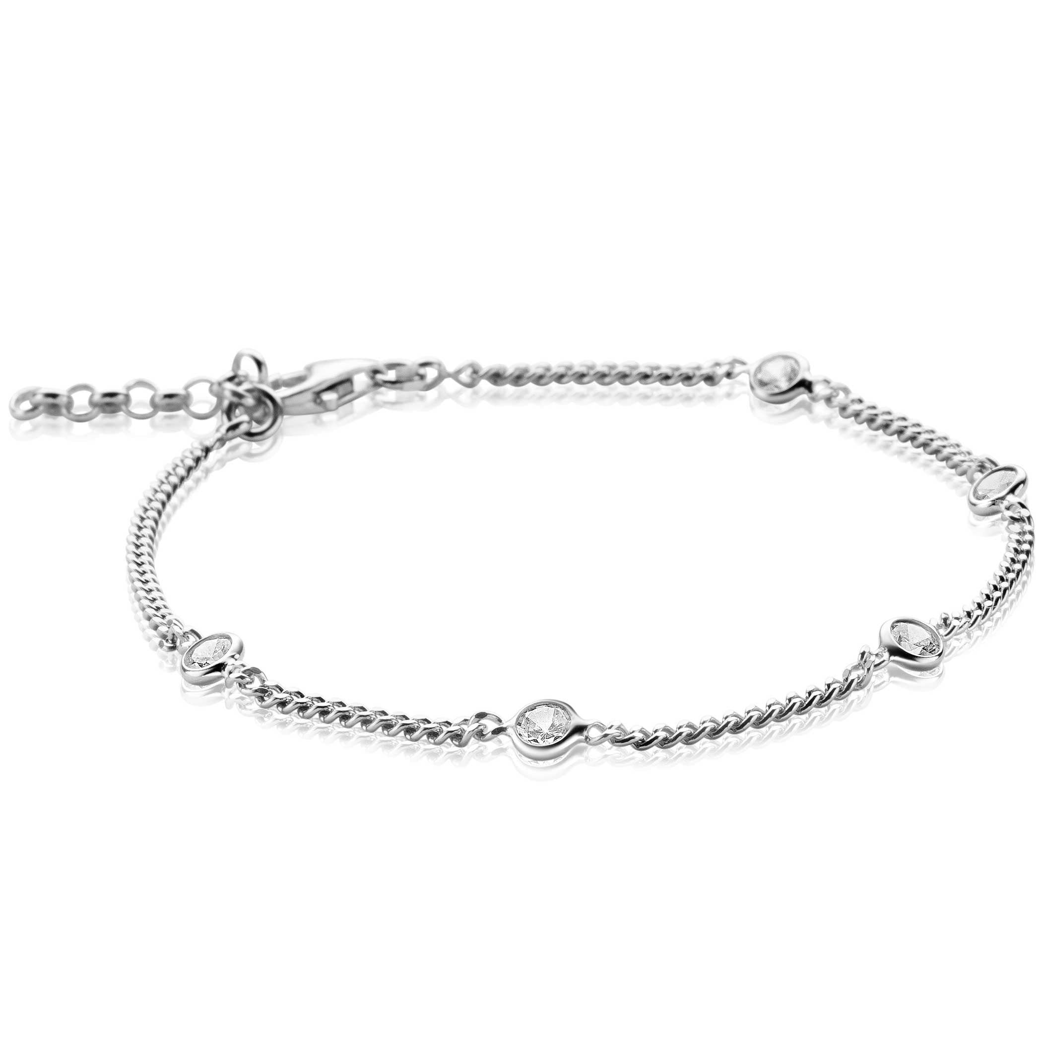 ZINZI Zilveren Armband 16,5-19 cm - ZIA2263