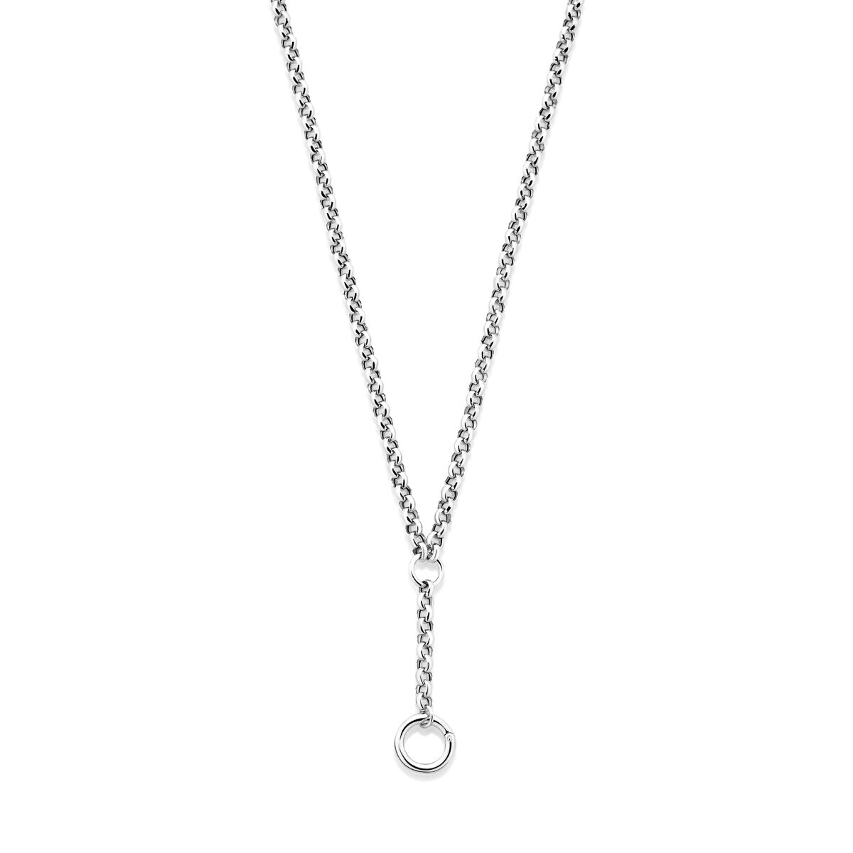 Fantasy Collection Y-collier connector 46 cm zilver gerhodineerd