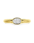 14K Geelgouden Ring Zirkonia 4033493