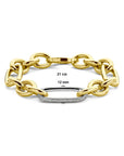18K Bicolor Goud Geel/Wit Armband Diamant 0.76Ct G Vsi 12 Mm 21 Cm 7200008 - PansiteNederland.nl