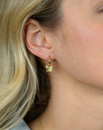 ZINZI gold plated zilveren oorbedels vlinder 10mm ZICH2742 (zonder oorringen) - PansiteNederland.nl