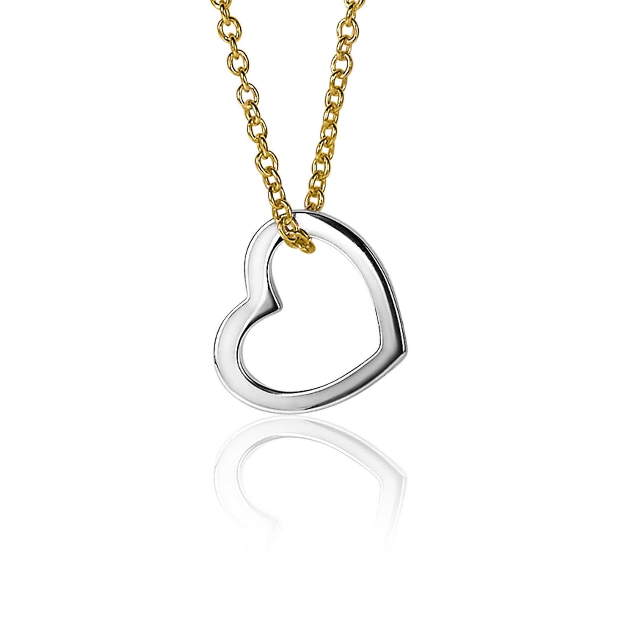 Zinzi zilveren hanger 12mm open hart ZIH2197 - PansiteNederland.nl