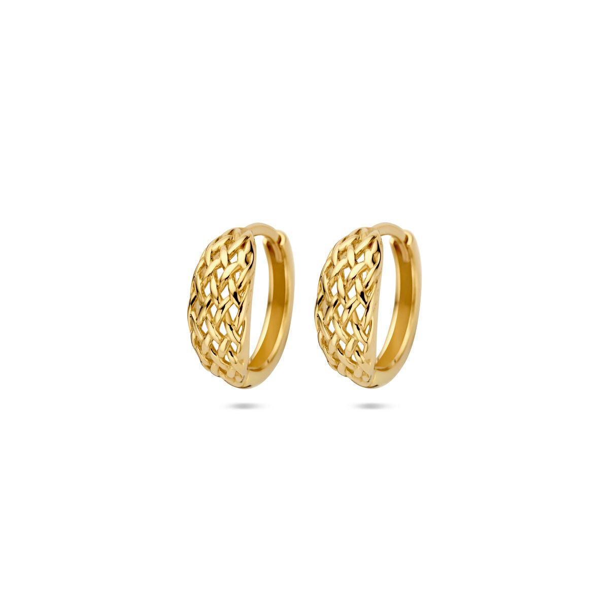 Oorbellen 13 mm 14K geelgoud