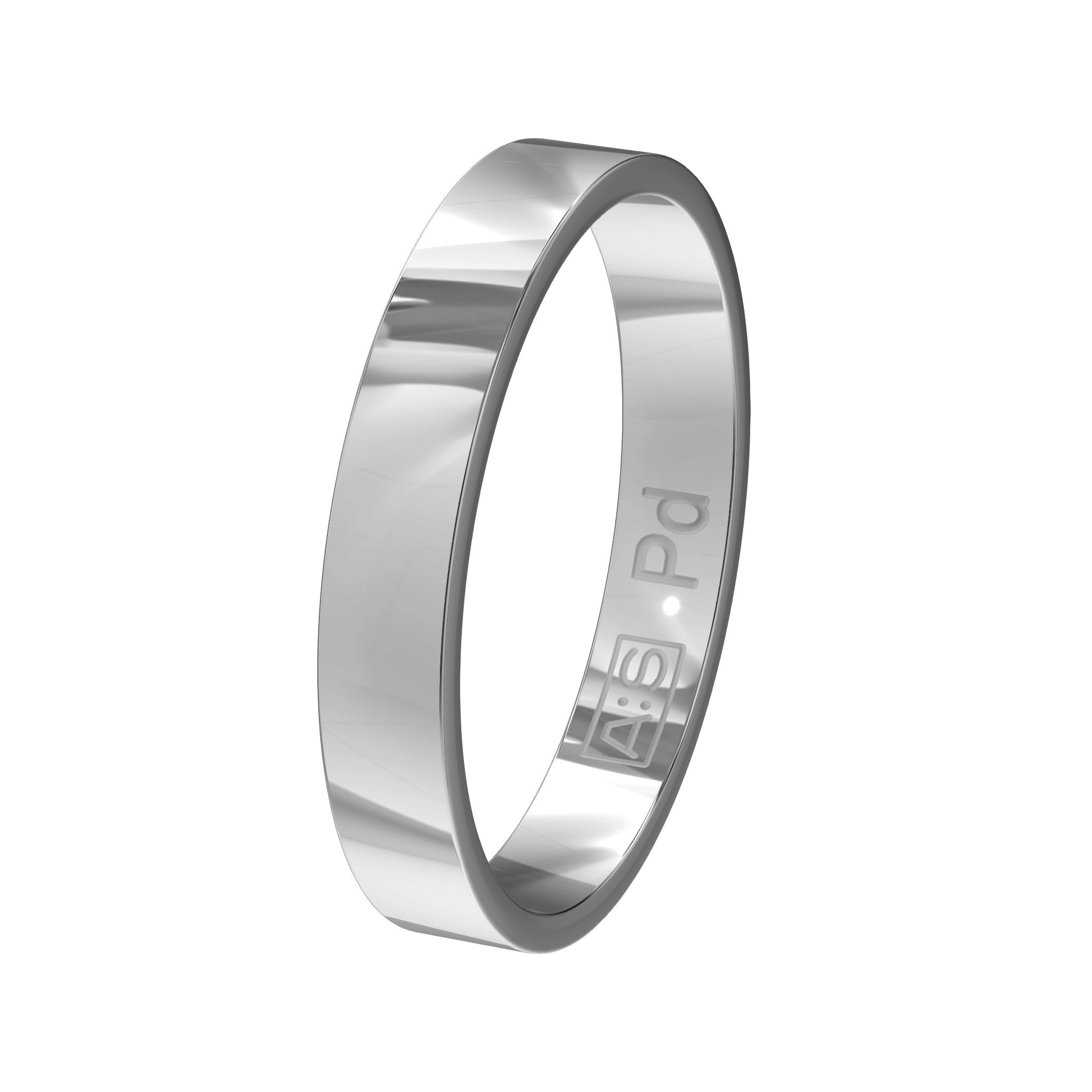 Aller Spanninga Trouwring 100 Palladium 585