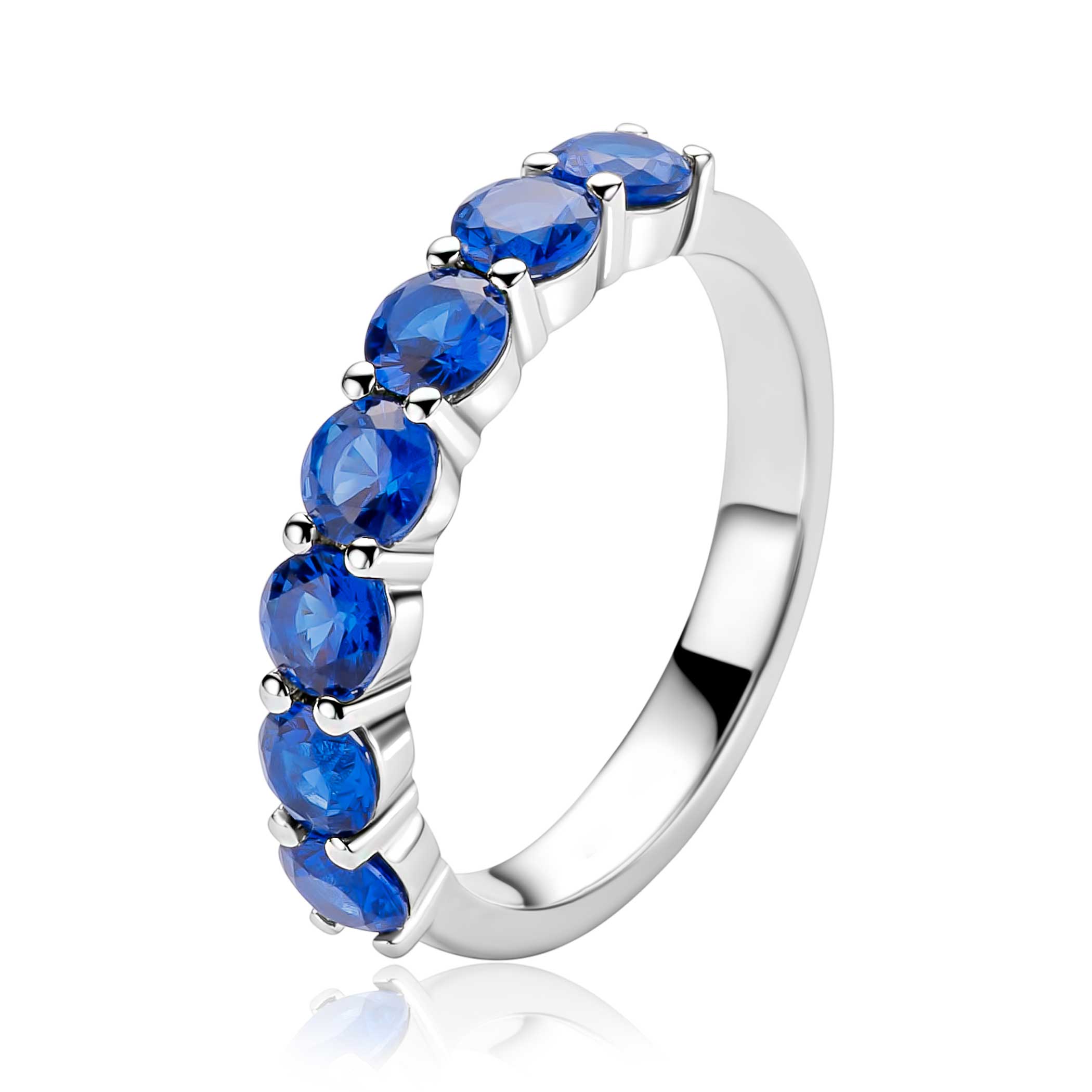 ZINZI Zilveren Ring met Blauwe Kleursteen - ZIR2888B