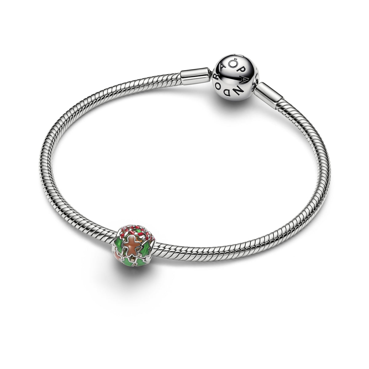 Pandora Feestdagen Opengewerkte Bedel platinaverguld