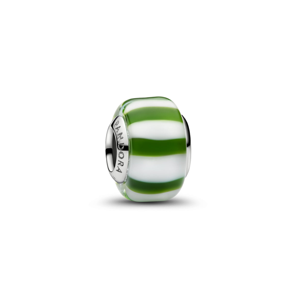 Pandora Groene Pepermunt Muranoglas Bedel platinaverguld