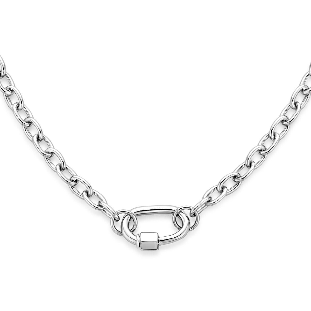 Fantasy Collection Gerhodineerd Zilveren Ketting 1342305