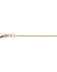 18K rosegoud collier gourmette 4-zijdes geslepen 1,0 mm 41 - 43 - 45 cm 7400006