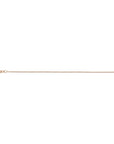 18K rosegoud collier gourmette 4-zijdes geslepen 1,0 mm 41 - 43 - 45 cm 7400006