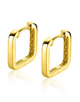 Zinzi Gold 14 krt gouden vierkante oorringen met luxe klapsluiting 12mm x 1,7mm vierkante buis ZGO323