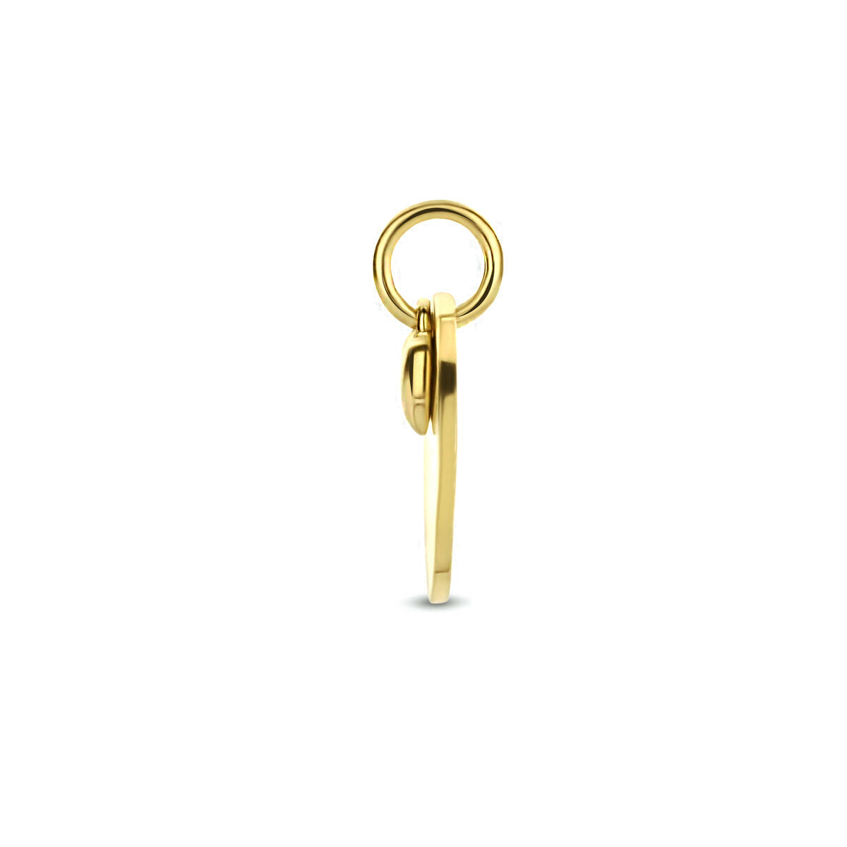 9K Geelgouden 9k graveerhanger hartje 14 mm - 8000274 - PansiteNederland.nl