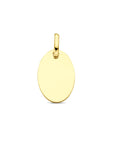 9K Geelgouden 9k graveerhanger ovaal 20 mm - 8000172 - PansiteNederland.nl