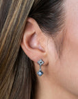 ZINZI zilveren oorsieraden met blauwe klavers 8mm ZIO2582 - 20mm - PansiteNederland.nl