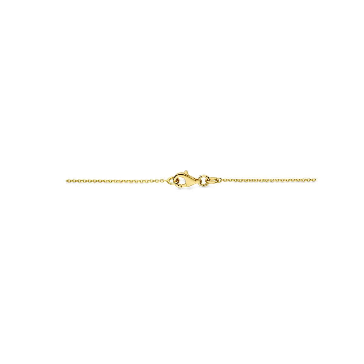 Fantasy Collection Collier rondjes gediamanteerd 45 cm 14K geelgoud