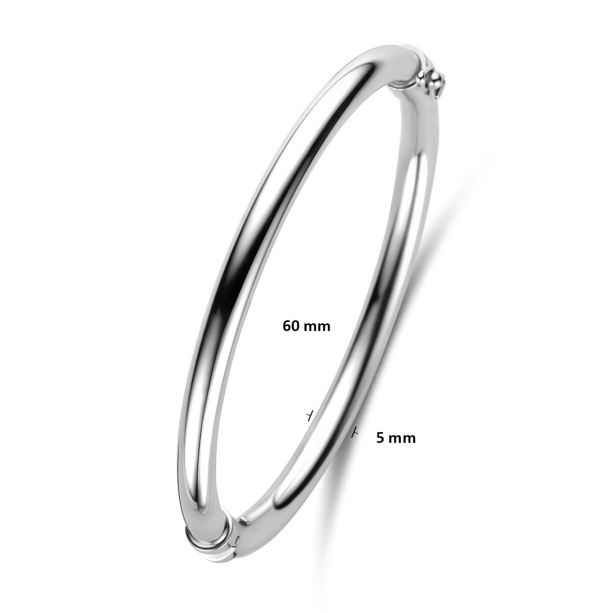 Fantasy Collection Bangle 5 mm 60 mm zilver