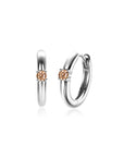 Zinzi oorringen NOVEMBER zilver met geboortesteen geel citrien zirkonia 13mm ZICRZ-NOV - PansiteNederland.nl