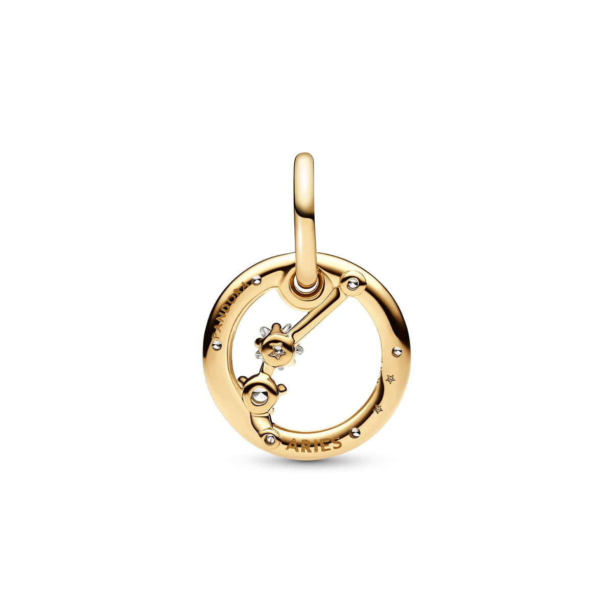 Pandora Dierenriem hangende bedel Ram goudverguld 762719C01