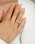 ZINZI zilveren ring (5mm breed) met veertjesmotief ZIR2644