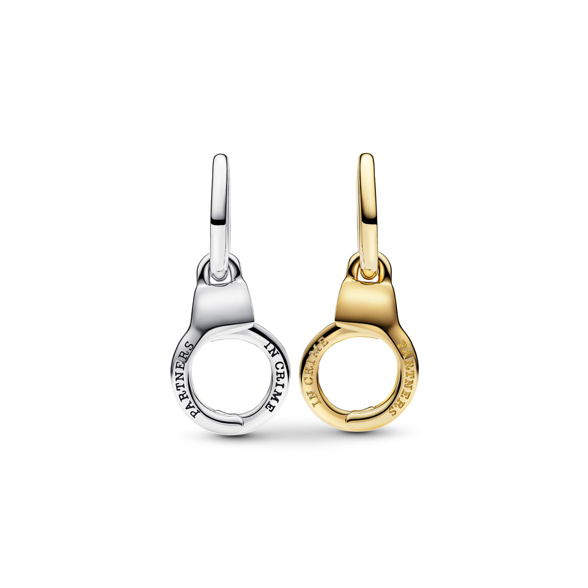 Pandora Te Openen & Deelbare Handboeien Hangende Bedel bicolor zilver en goudverguld 763435C00