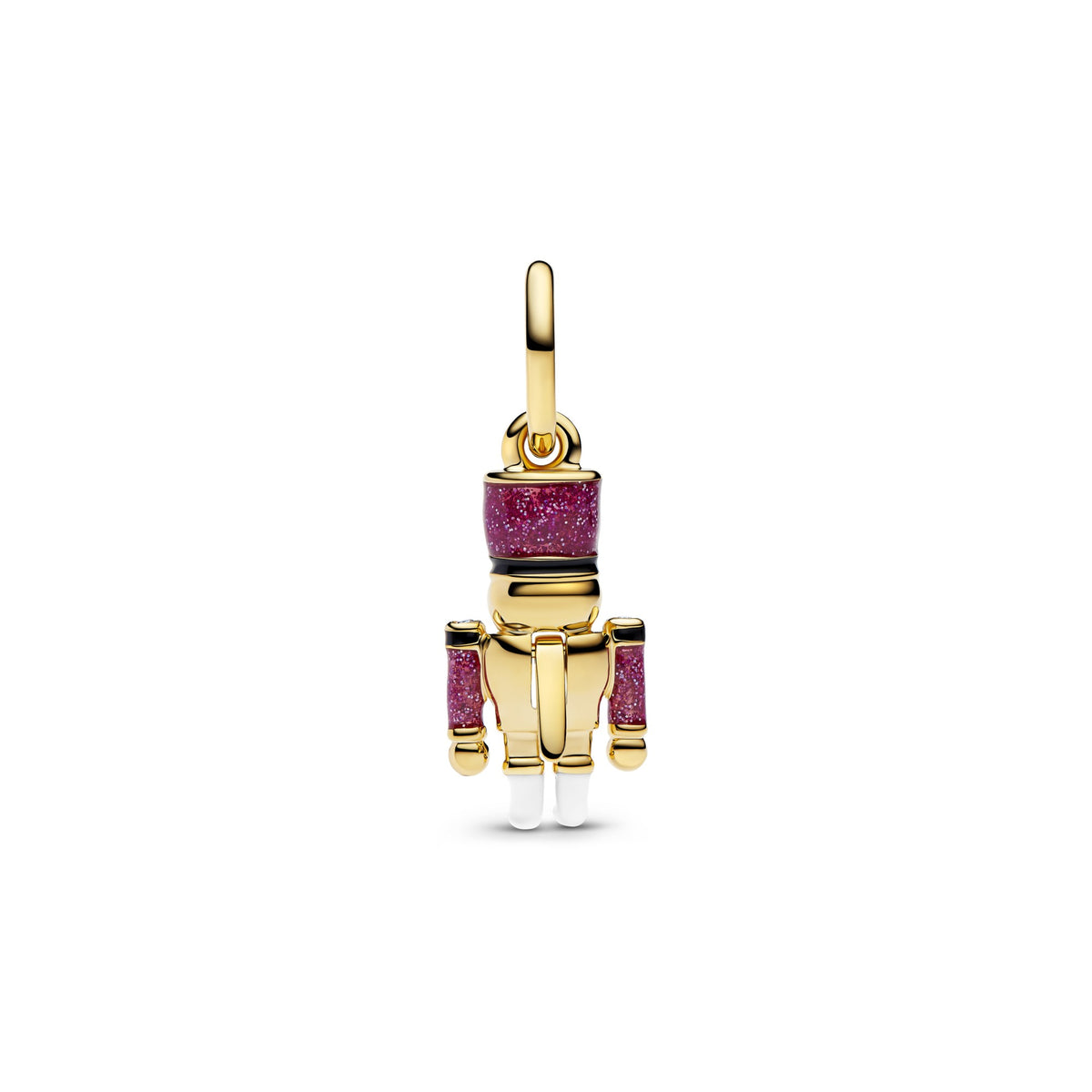 Pandora Hangende bedel met beweegbare Notenkraker goudverguld 763583C01