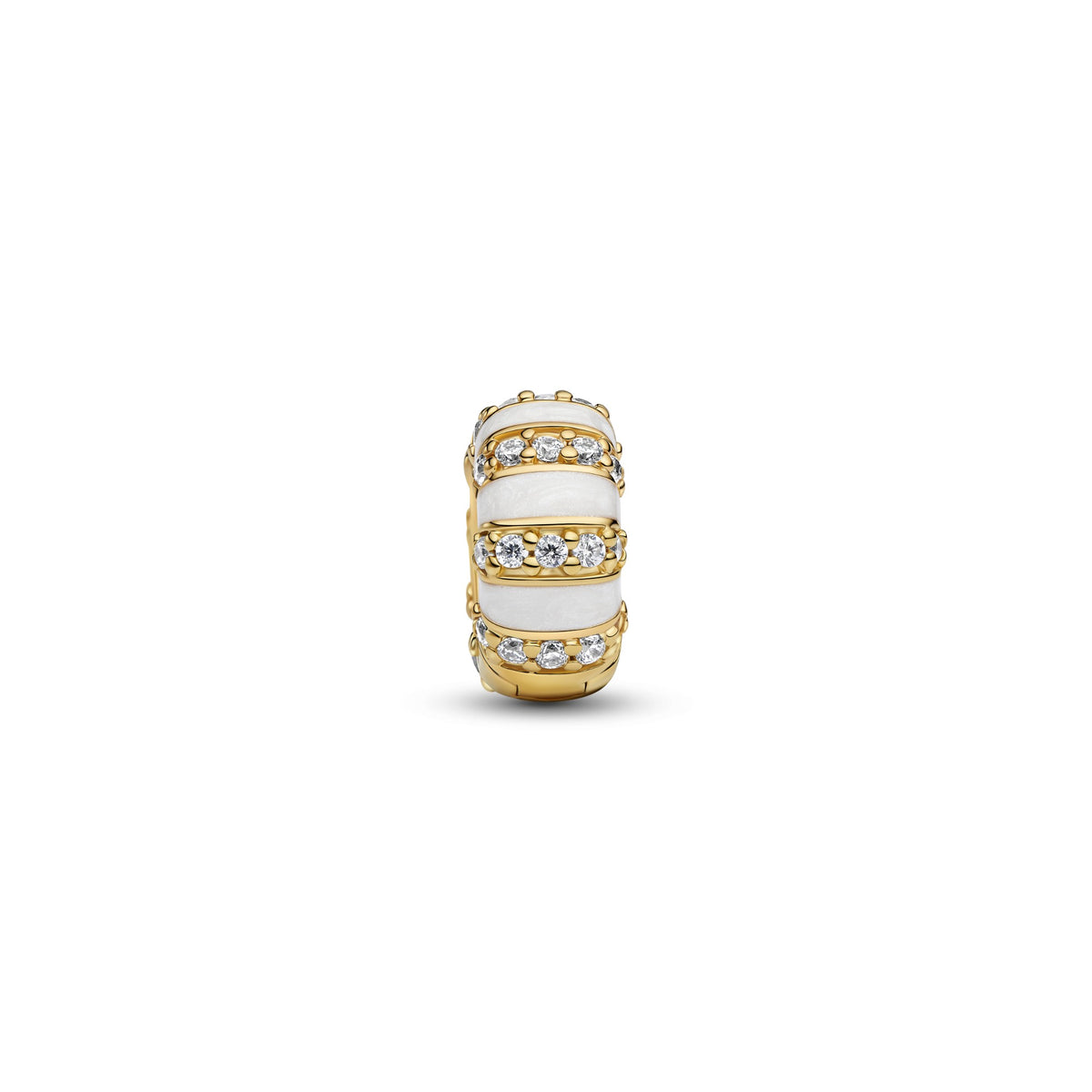 Pandora Stenen & Emaille Clip Bedel goudverguld 763785C01