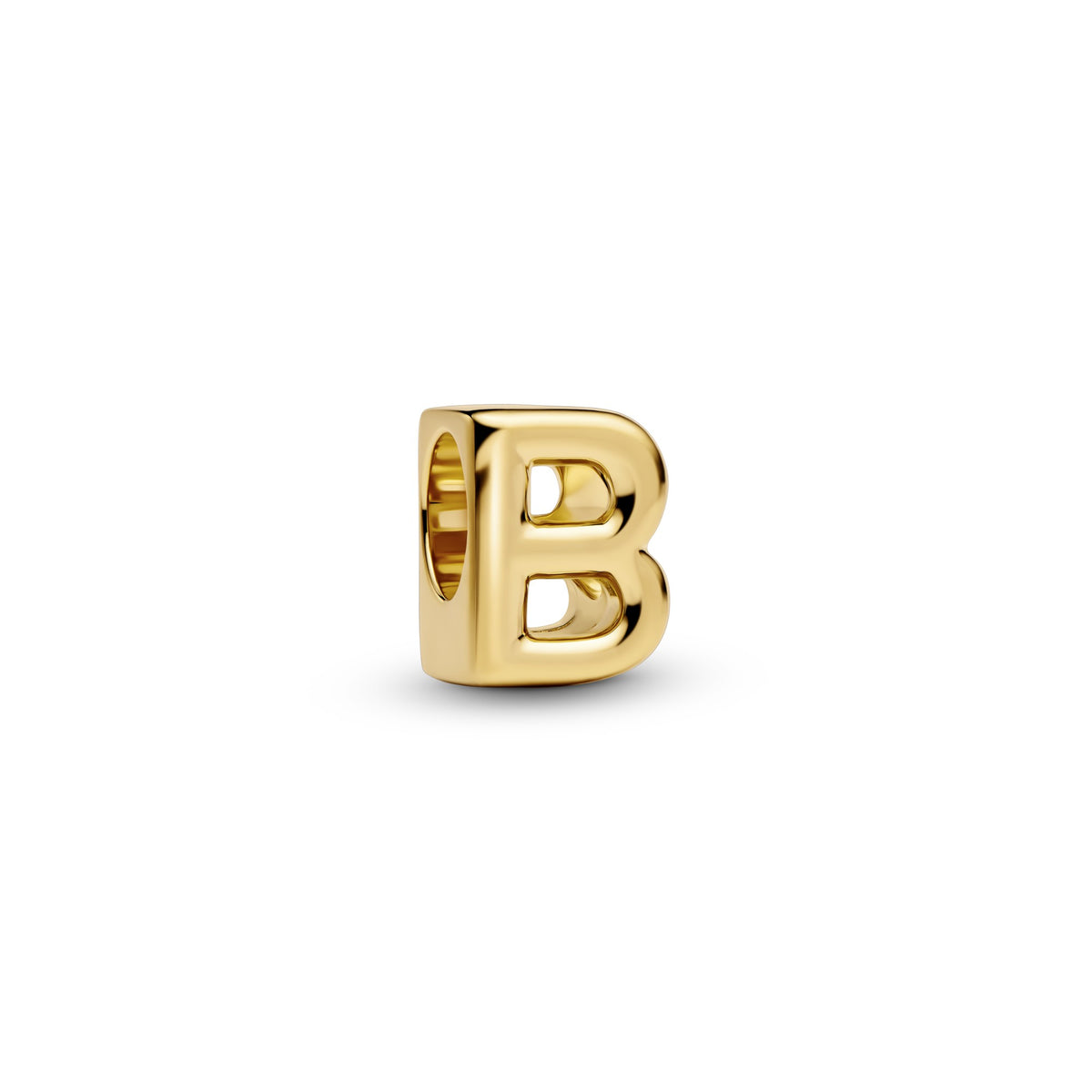 Pandora Letter B Alfabetbedel goudverguld