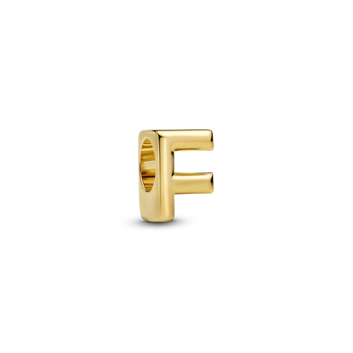 Pandora Letter F Alfabetbedel goudverguld
