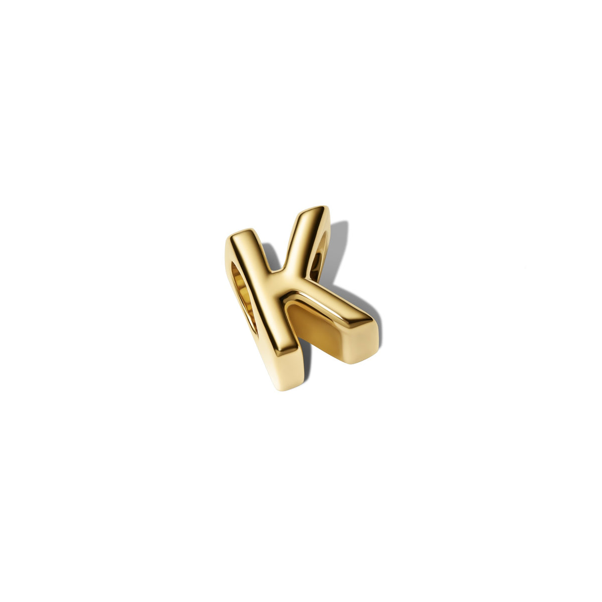 Pandora Letter K Alfabetbedel goudverguld 763957C00