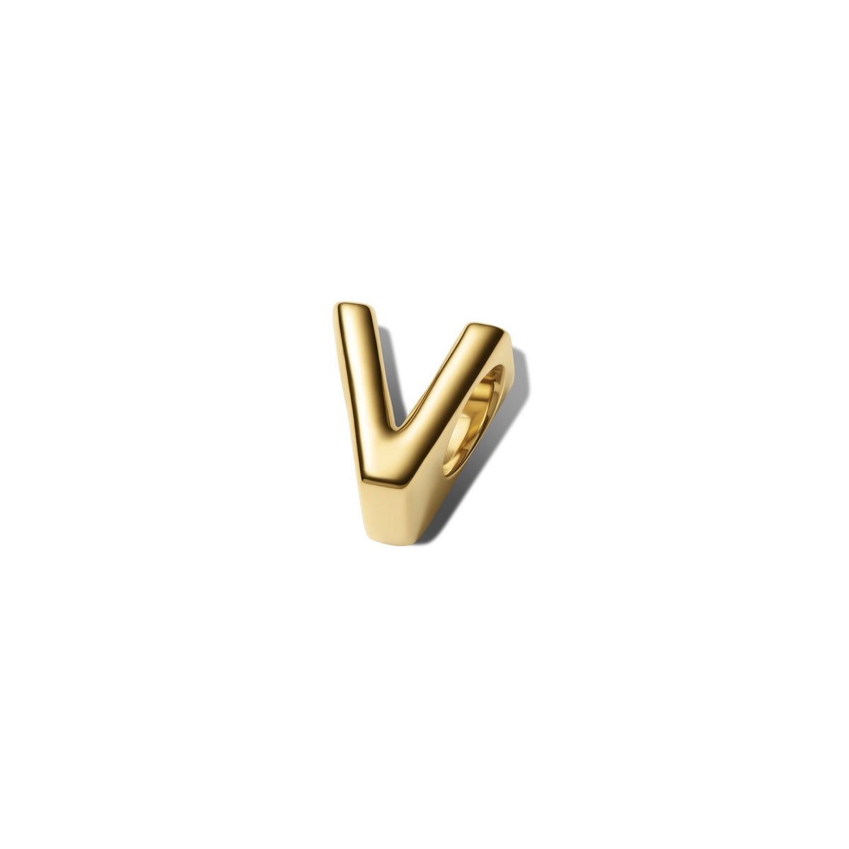 Pandora Letter V Alfabetbedel goudverguld 763968C00