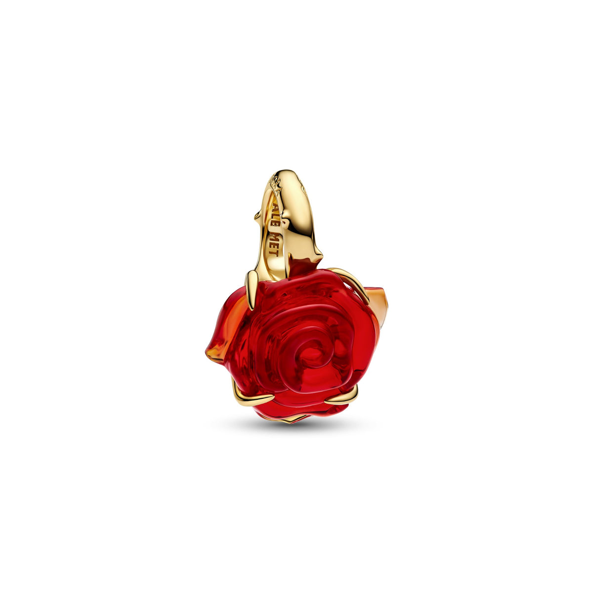 Pandora Disney Belle en het Beest Betoverde Roos Hangende Bedel goudverguld