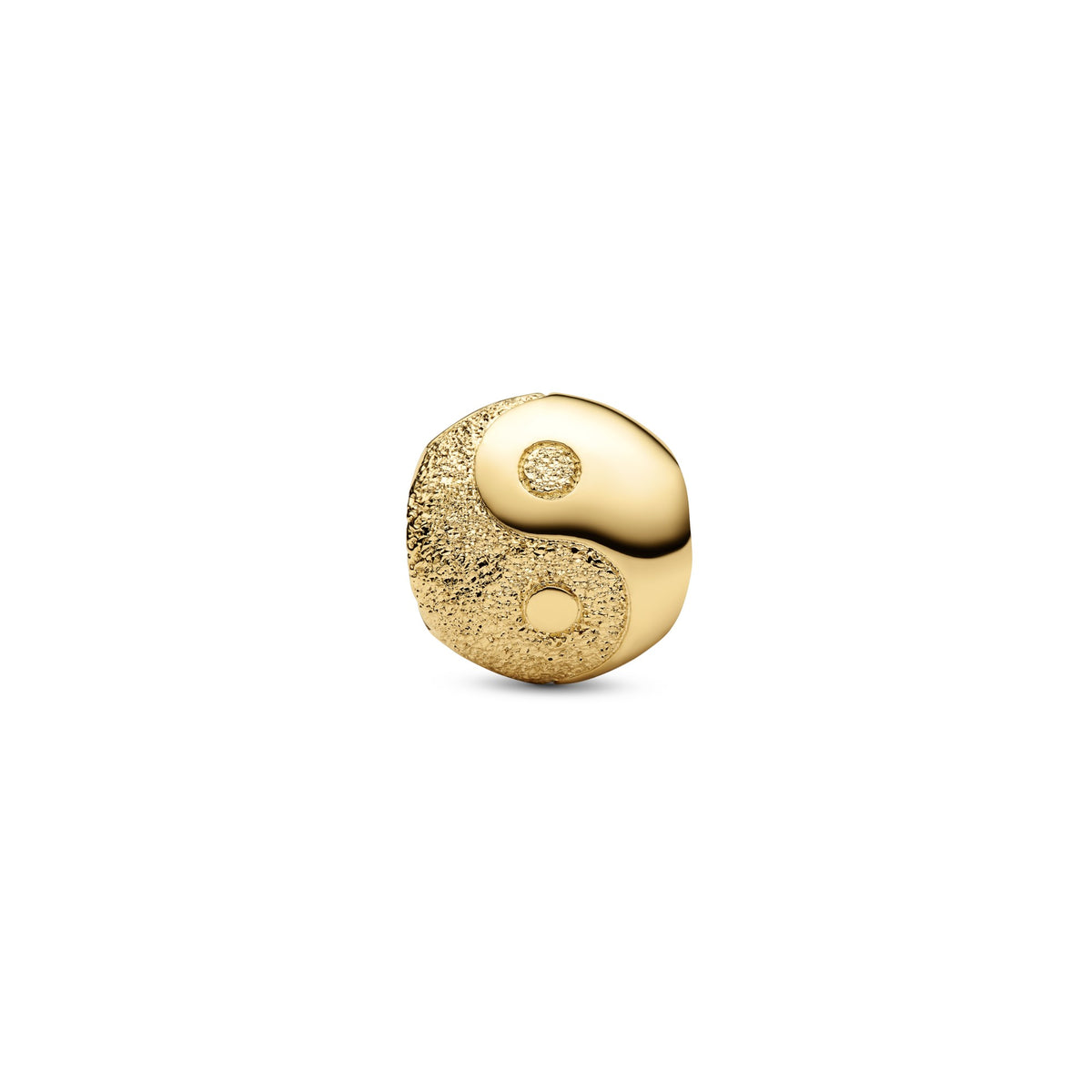 Pandora Minibedel getextureerde yin en yang goudverguld 764045C00