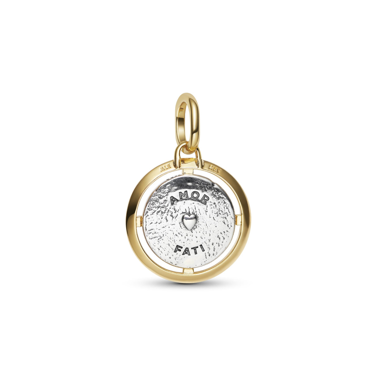 Pandora Medaillonbedel Cupido bicolor zilver en goudverguld 764088C01
