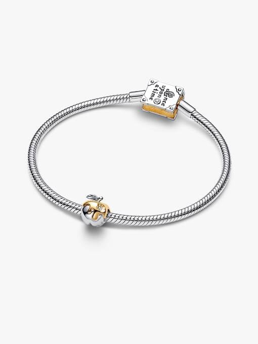 Pandora Disney Sneeuwwitje Giftige Appel Hangende Bedel bicolor zilver en goudverguld - 764384C01