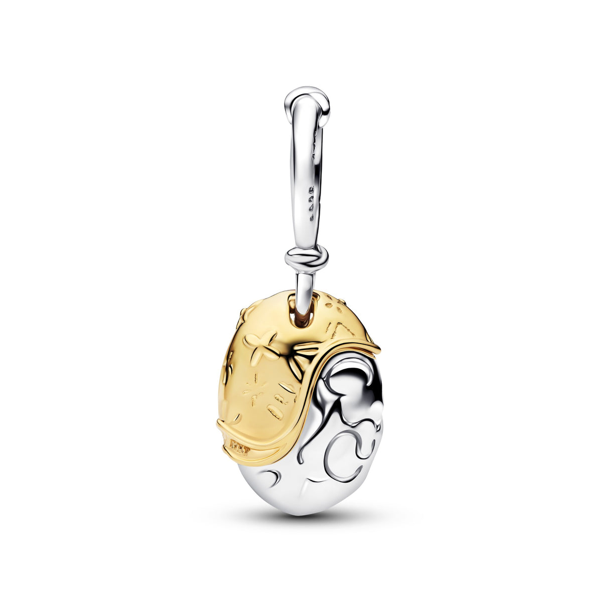 Pandora Disney Prinsessen Moana Hart van Te Fiti Hangende Bedel bicolor zilver en goudverguld 764385C01