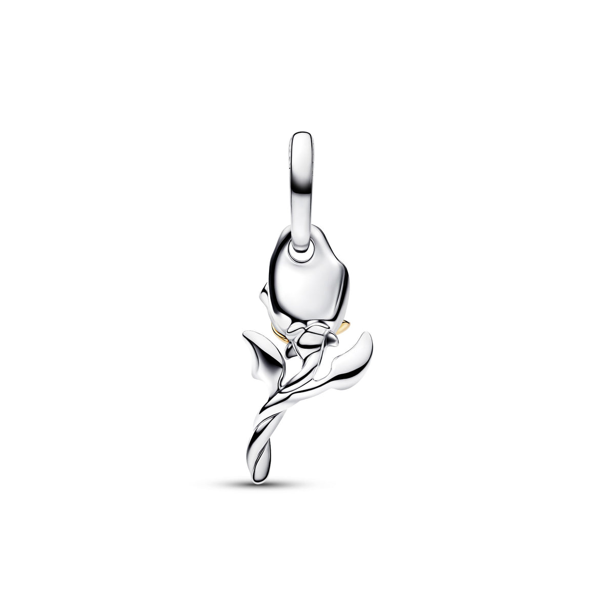 Pandora Disney Belle Roos Hangende Bedel met Lab-grown Diamant bicolor zilver en goudverguld