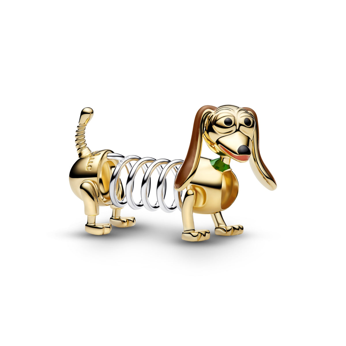 Pandora Disney Pixar Toy Story Slinky Dog Bedel bicolor zilver en goudverguld