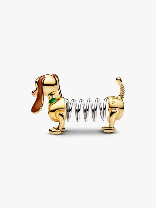 Pandora Disney Pixar Toy Story Slinky Dog Bedel bicolor zilver en goudverguld 764603C01