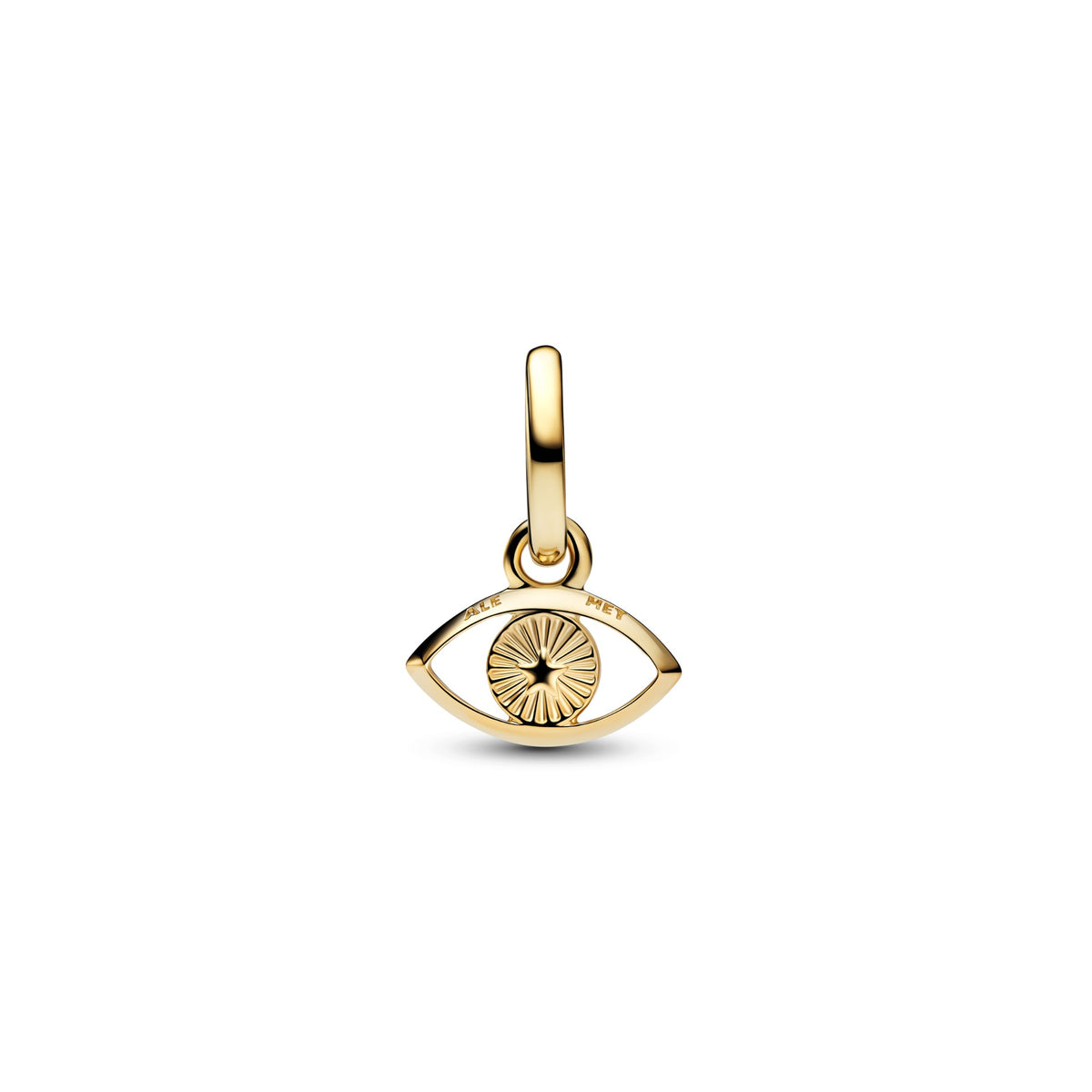 Pandora Blauw Boze Oog Mini Hangende Bedel goudverguld 764609C01
