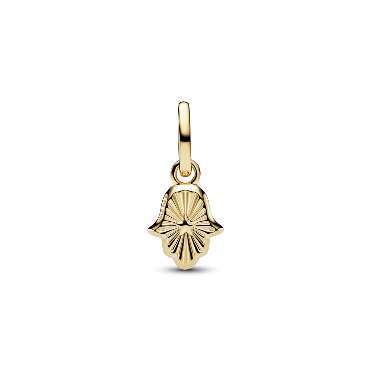 Pandora Groene Hamsa Hand Mini Hangende Bedel goudverguld 764612C01