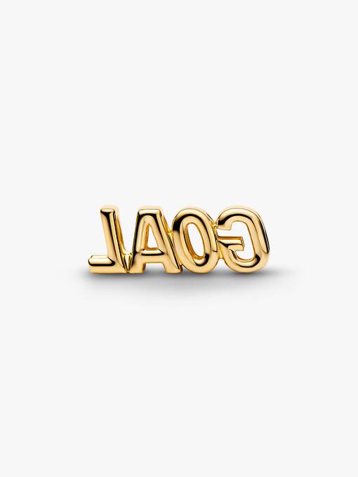 Pandora Goal Tekst Bedel goudverguld 764709C01
