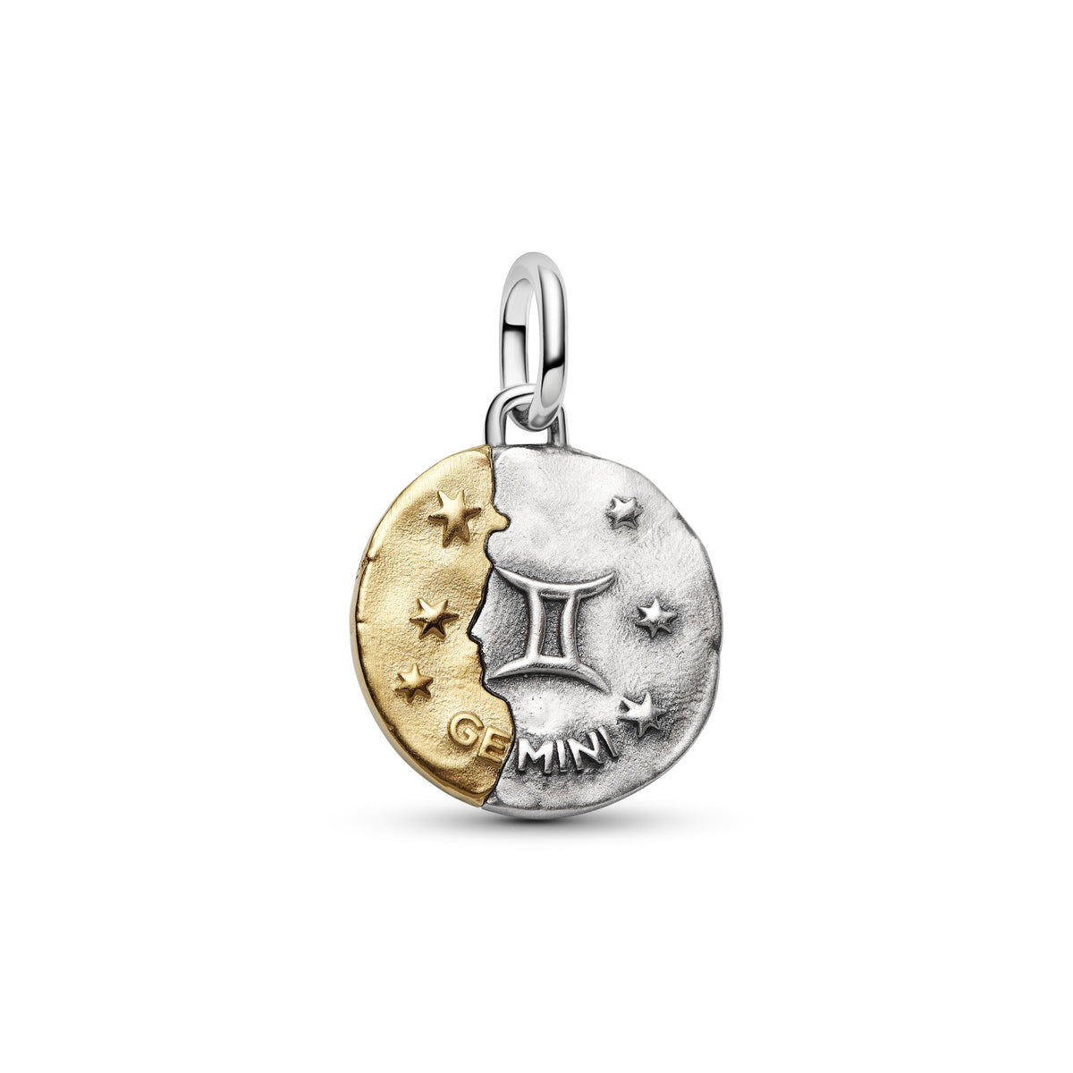 Pandora Dierenriem Tweeling Medaillonbedel bicolor zilver en goudverguld 764989C01
