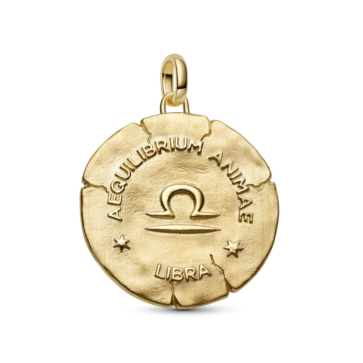 Pandora Weegschaal Dierenriem Oversized Medaillonbedel bicolor zilver en goudverguld 765006C01