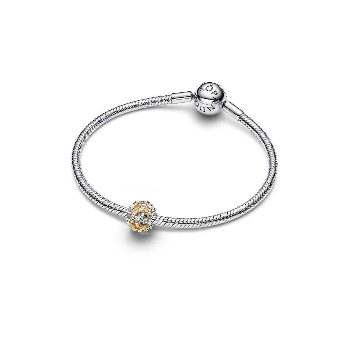 Pandora Sterrenbeeld Opengewerkte Bedel bicolor zilver en goudverguld 765042C01
