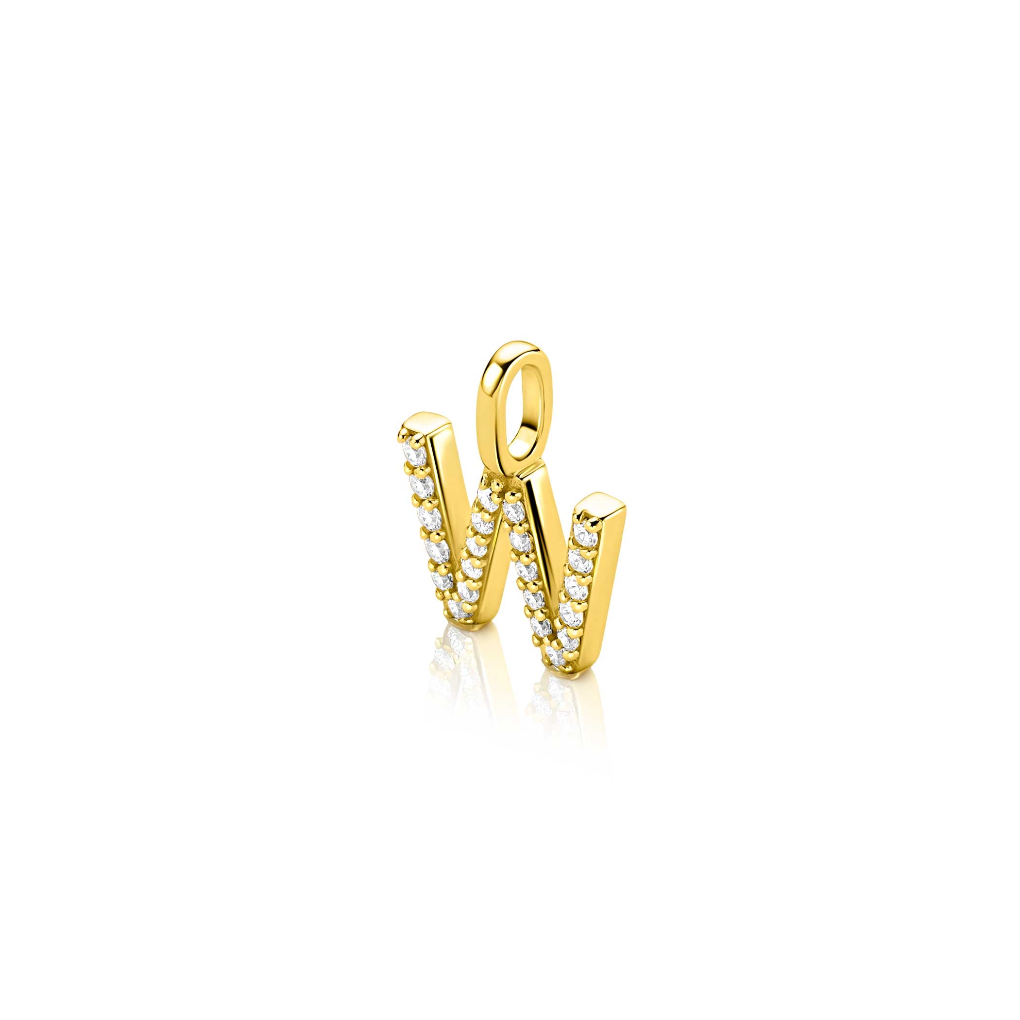 ZINZI Verguld Zilveren Hanger ZIH2828-W