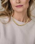 14K geelgoud collier gourmette 5,5 mm 45 cm 4029864